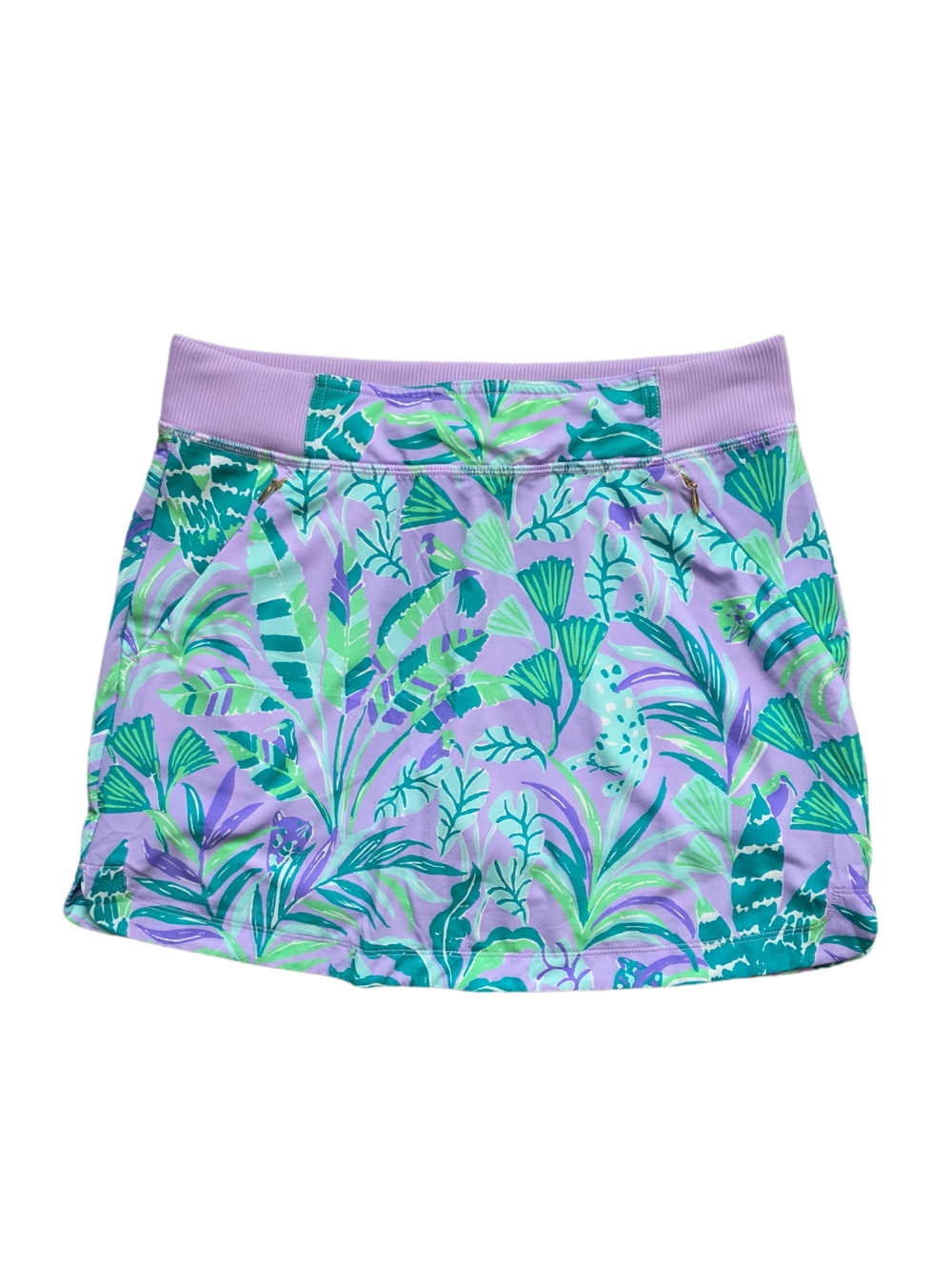Lilly Pulitzer Run Around Skort UPF 50+ Purple Iris On The Chase Size XS